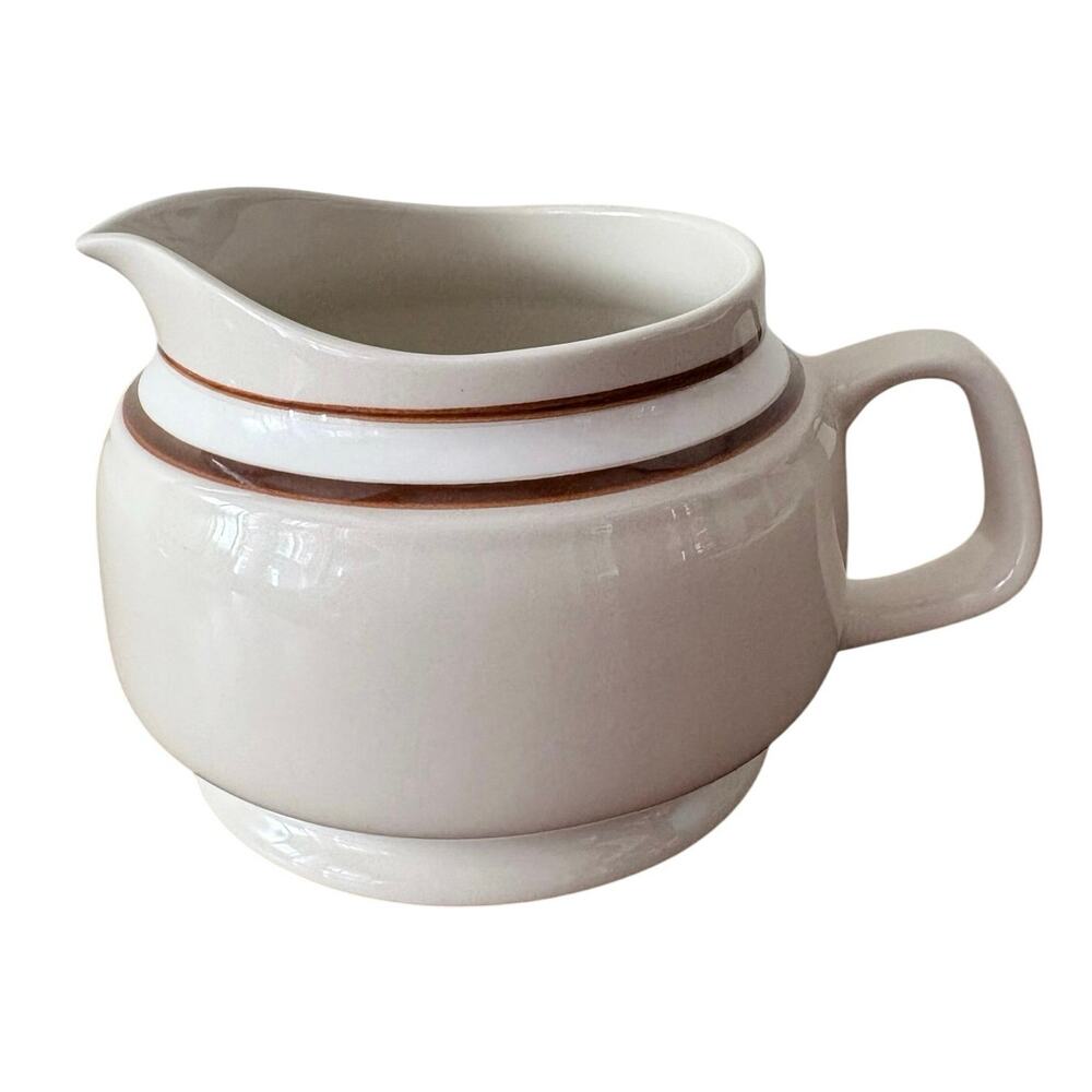 Elegance II Collection Vintage Bavarian Brown Gravy Boat Pitcher